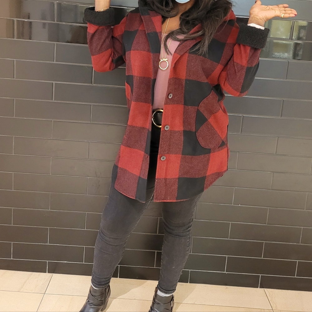 Rd Style Plaid Shacket